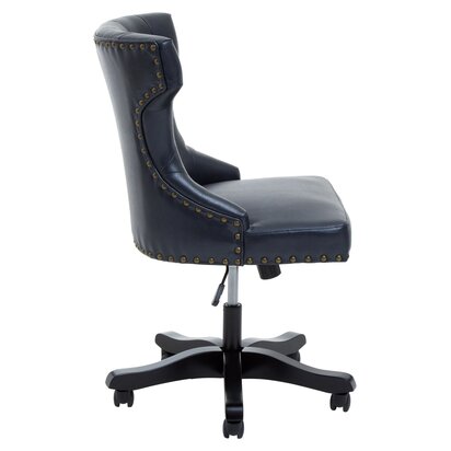 Belisbourne Black Leather Effect Home Office Chair
