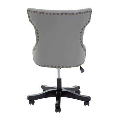 Walson Grey Leather Effect Home Office Chair