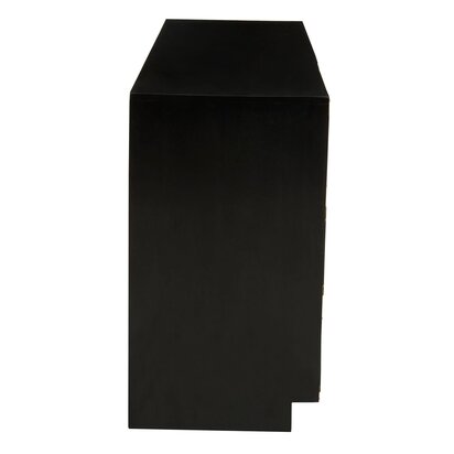 Sarter Seven Drawer Black Mango Wood Chest
