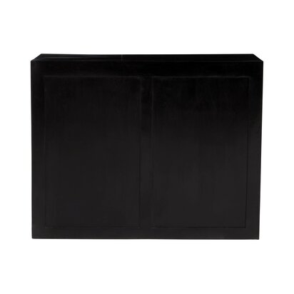 Sarter Black Mango Wood Chest of 4 Drawers