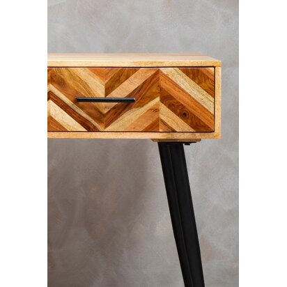 Priwick Two Drawer Mango Wood Console Table