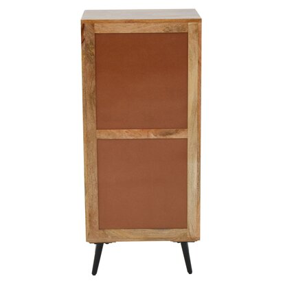 Boho Mango Wood Chest of Five Drawers