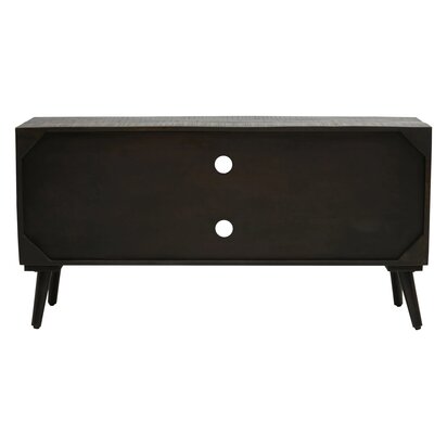 Arti Mango Wood and Brass Effect Media Unit