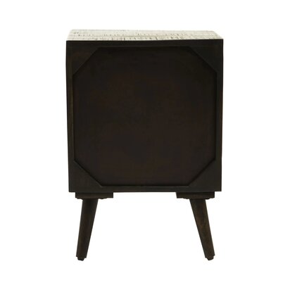 Wileynell Mango Wood and Brass Effect One Door Cabinet