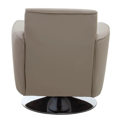 Briria Mink Leather Effect Swivel Chair