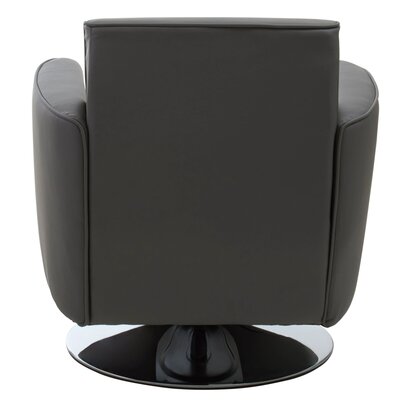 Briria Grey Leather Effect Swivel Chair