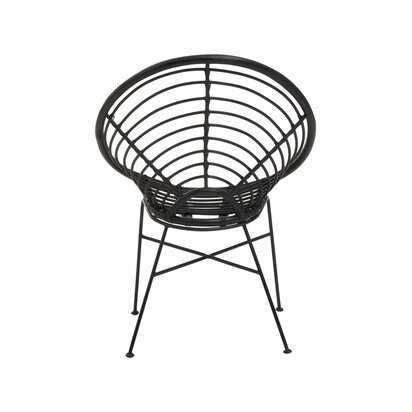 Marinbourne Black Rattan Round Chair