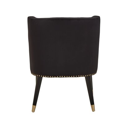 Oakemere Black Velvet Dining Chair With Black Legs