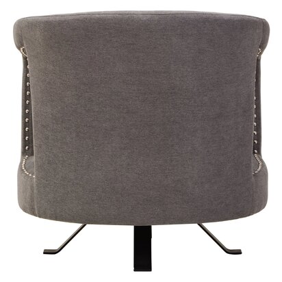 Calervia Ash Velvet Swivel Chair