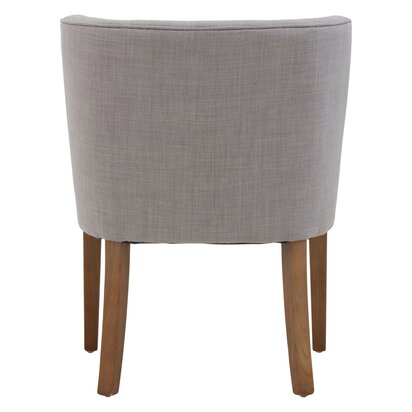 Belihurst Grey Fabric Curved Dining Chair