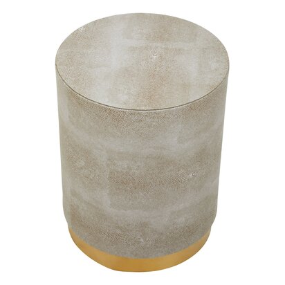 Valenwick Shagreen Effect Round Stool and Side Table