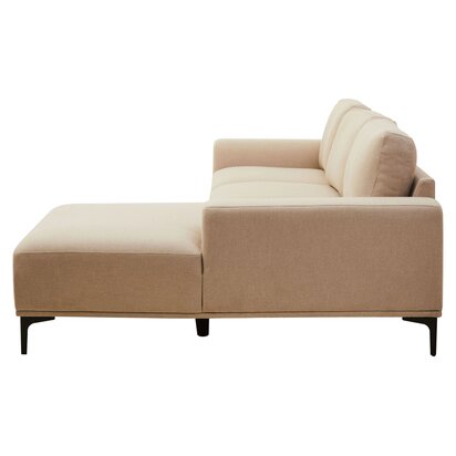 Penermere 3 Seat Natural Fabric Right Chaise Sofa