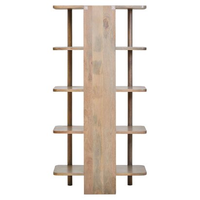 Beaton Five Tier Grey Mango Wood Shelf Unit