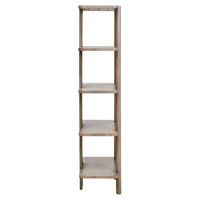 Beaton Five Tier Grey Mango Wood Shelf Unit