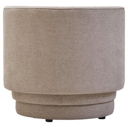 Delorgate Taupe Chenille Effect Curved Chair