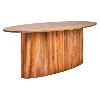 Beaton Mango Wood Oval Dining Table