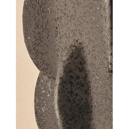 Ariora Black Textured Stoneware Large Vase