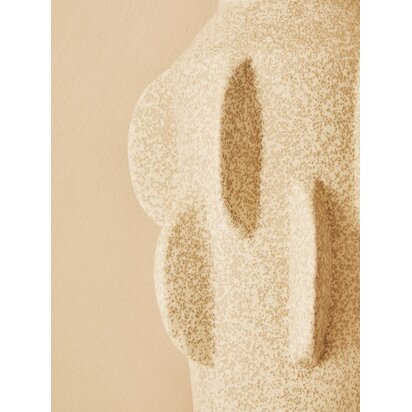 Ariora Cream Textured Stoneware Large Vase