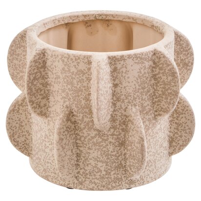 Ariora Cream Textured Stoneware Small Planter