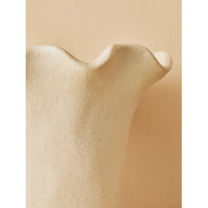 Aluria Cream Scalloped Edge Small Vase