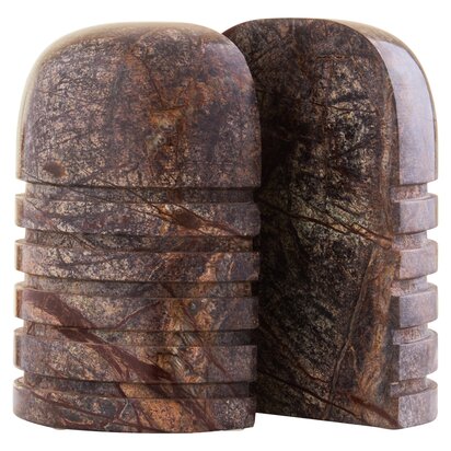 Vioerbrok Forest Green Marble Set of Two Bookends