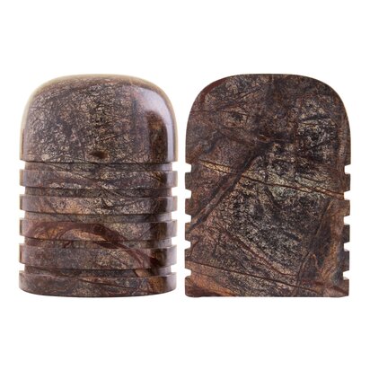 Vioerbrok Forest Green Marble Set of Two Bookends
