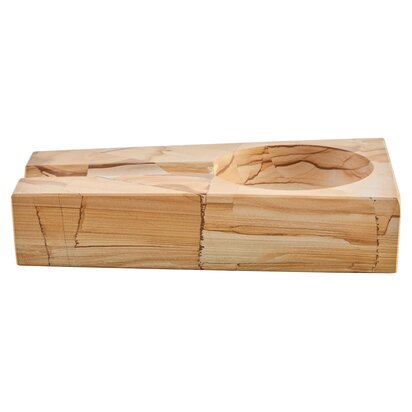 Brioncombe Teak Wood Effect Marble Cigar Ash Tray