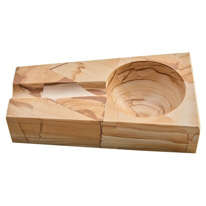 Brioncombe Teak Wood Effect Marble Cigar Ash Tray