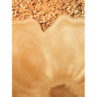 Peniadale Natural Fluted Glass Pedestal Bowl
