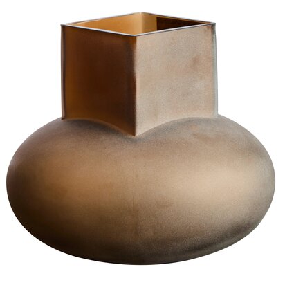 Norelvale Brown Opaque Glass Small Vase