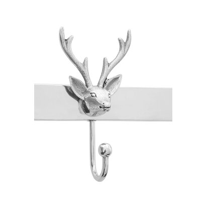 Wilobury Stag Head 3 Hook Wall Mounted Hanger