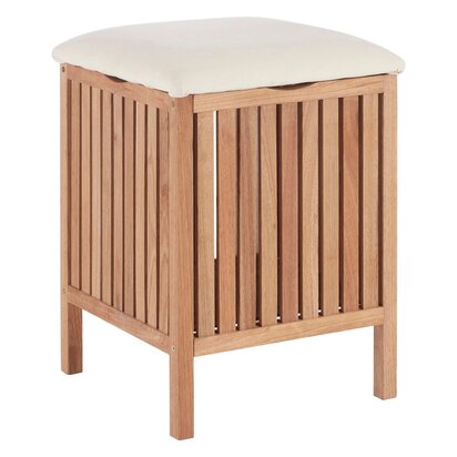 Walnut Wood Storage Stool