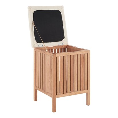 Walnut Wood Storage Stool