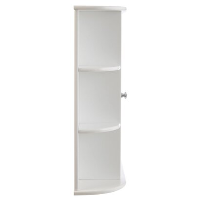 Siaiana Seven Shelf Mirrored Door Bathroom Cabinet