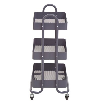Belora Three Tier Grey Metal Trolley