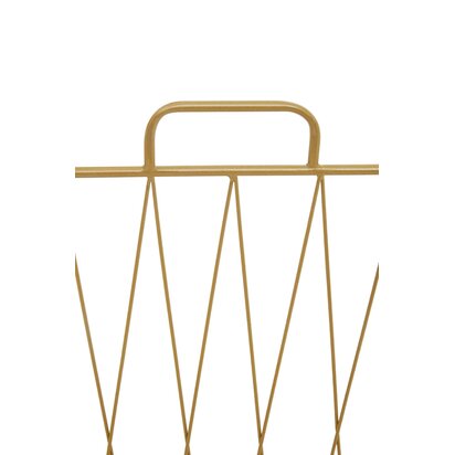 Beavale Gold Finish Magazine Rack