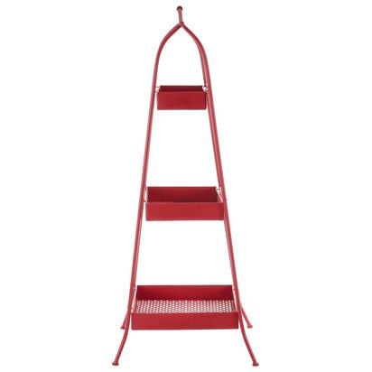 Harisfield Red Metal Storage Rack