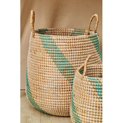 Julelora Set of 2 Seagrass Storage Baskets
