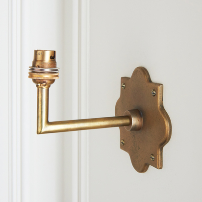 Amersham Wall Fitting Wall light Antique brass plate