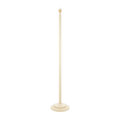 Camview Floor base Floor light Satin almond white paint & antique brass plate