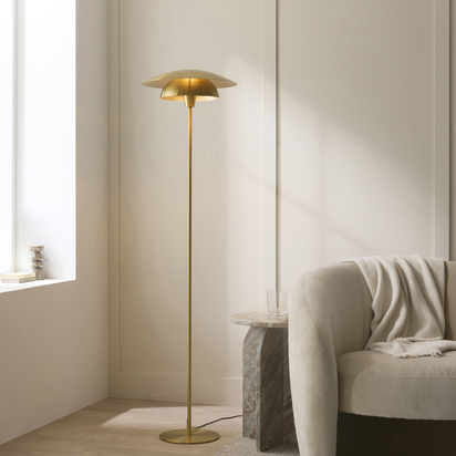 Stamford Floor Floor light Satin brass plate
