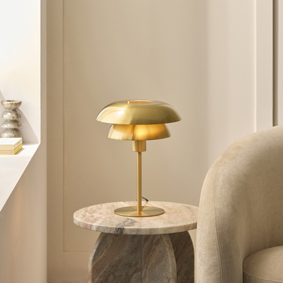 Stamford Table Table light Satin brass plate