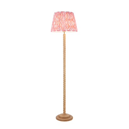 York Floor Floor light Oak effect resin & coral pink fabric