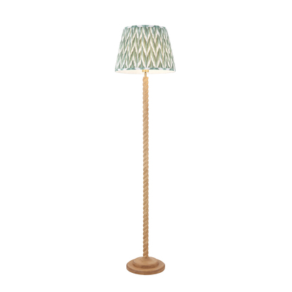 Braintree Floor Floor light Oak effect resin & cotswold green fabric