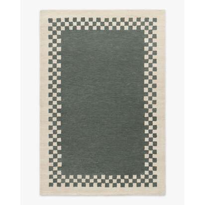 Callum Mineral Teal & Ivory Easy Care Wool Rug - 185 x 275 cm - All-In-One-Rug