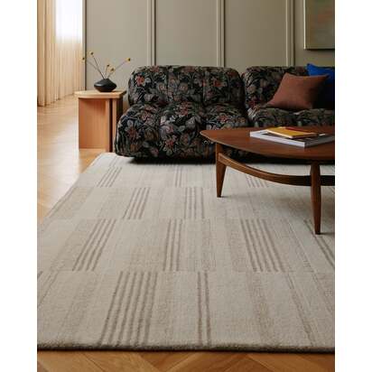 Verona Ivory & Neutral Easy Care Wool Rug - 150 x 215 cm - All-In-One-Rug