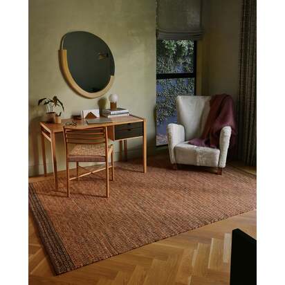 Amadora Rust Easy Care Wool Rug - 185 x 275 cm - All-In-One-Rug