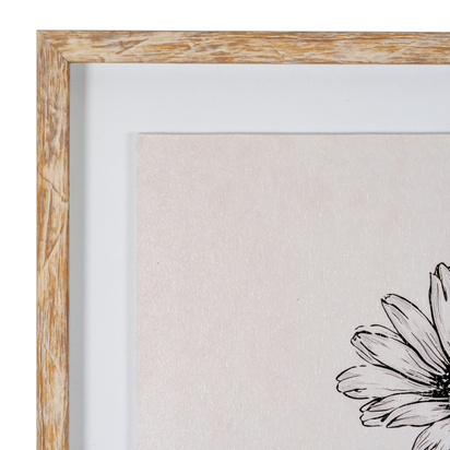 Sketchbook Daisies in Frame