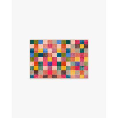 Grossy Confetti Check Flatwoven Rug by Dan Pelosi - 60 x 90 cm - Rug + Cushioned Pad System