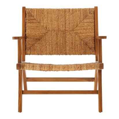 Rivisnell Wood and Natural Rattan Armchair